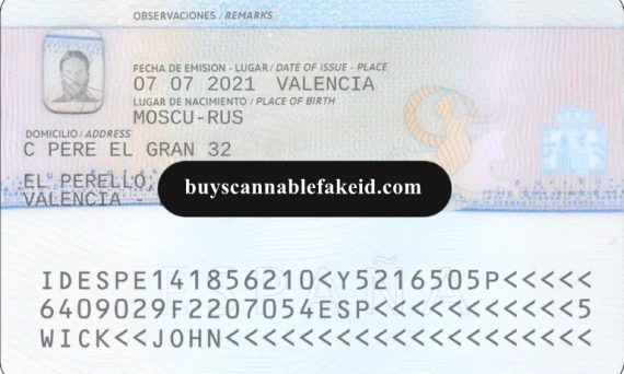 Spain Fake Residence Permit Card